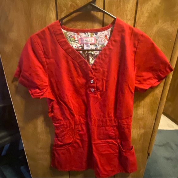 Koi brand scrub top